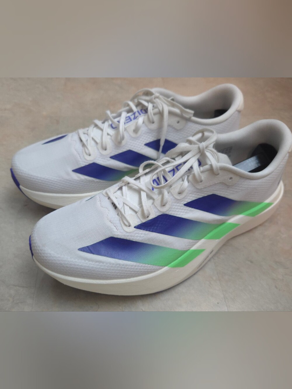 Adidas Men's Adizero Evo SL Lightstrike ProPurple Green Ombre Running Shoe 11